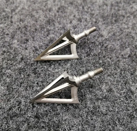 2pc  G5 Archery Arrow Head 100/125 Grain Fixed Broadhead Sharp 3 Blade Stainless Alloy Arrowhead Screw Tips