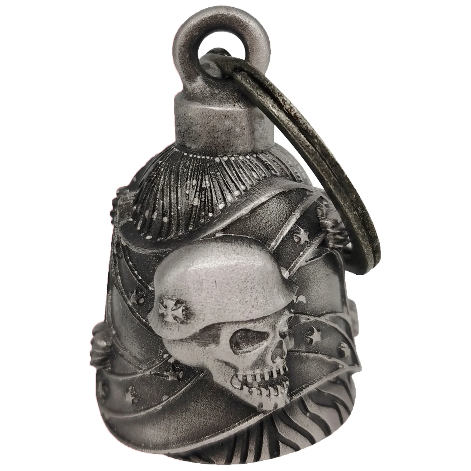 

3D череп мотоциклетный колокольчик Guardian Angel Drive Away Gremlin, байкерский колокольчик для мужчин и женщин, езда на удачу, подарок на удачу