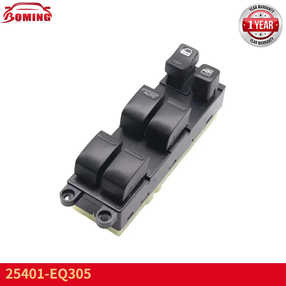 NEW Front Left Power Window Master Lifter Control Switch 25401-EQ305 For Nissan X-Trail 2002-2007 25401EQ305 25401 EQ305