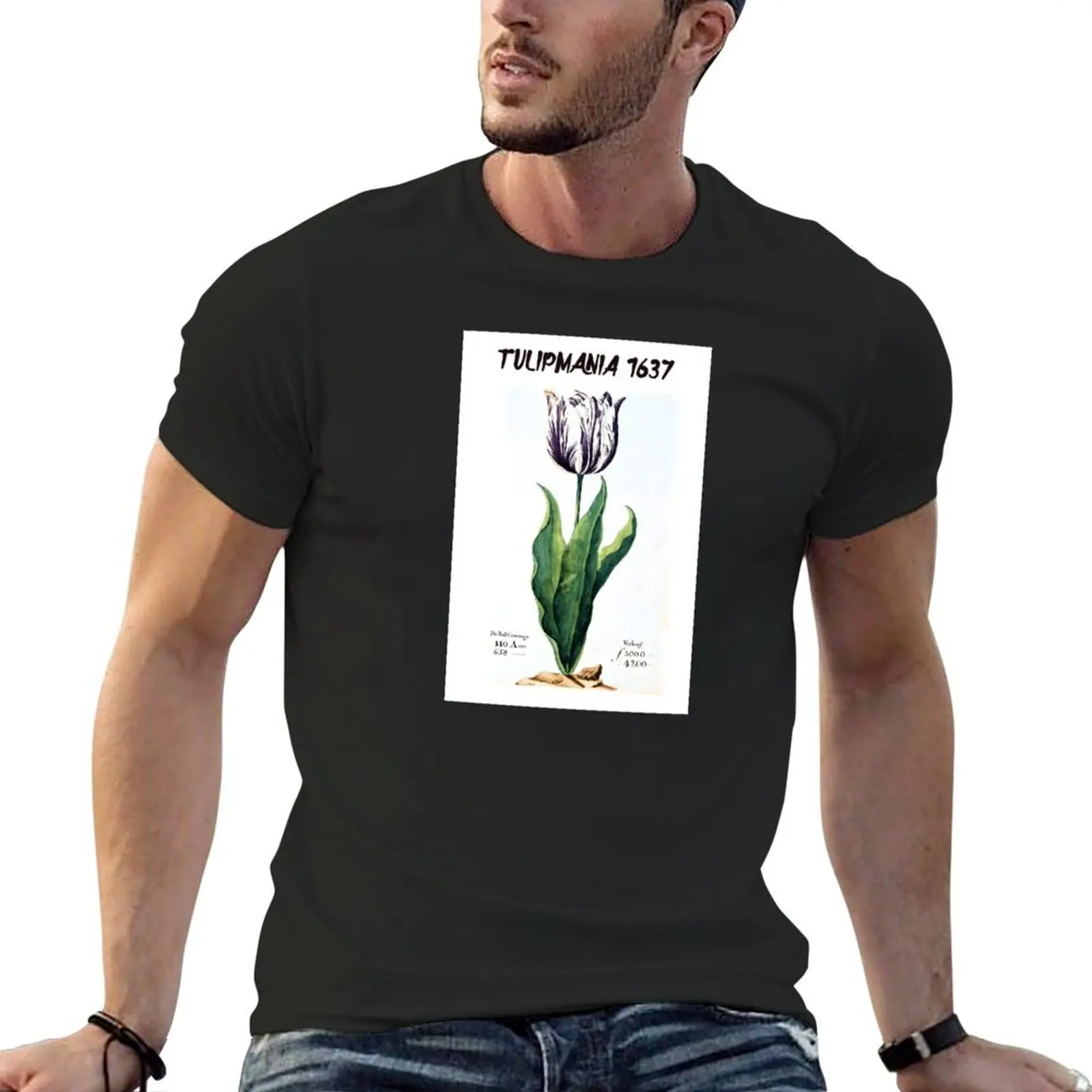 Tulipmania 1637 T-Shirt sports fans Blouse summer top shirts for men graphic tees