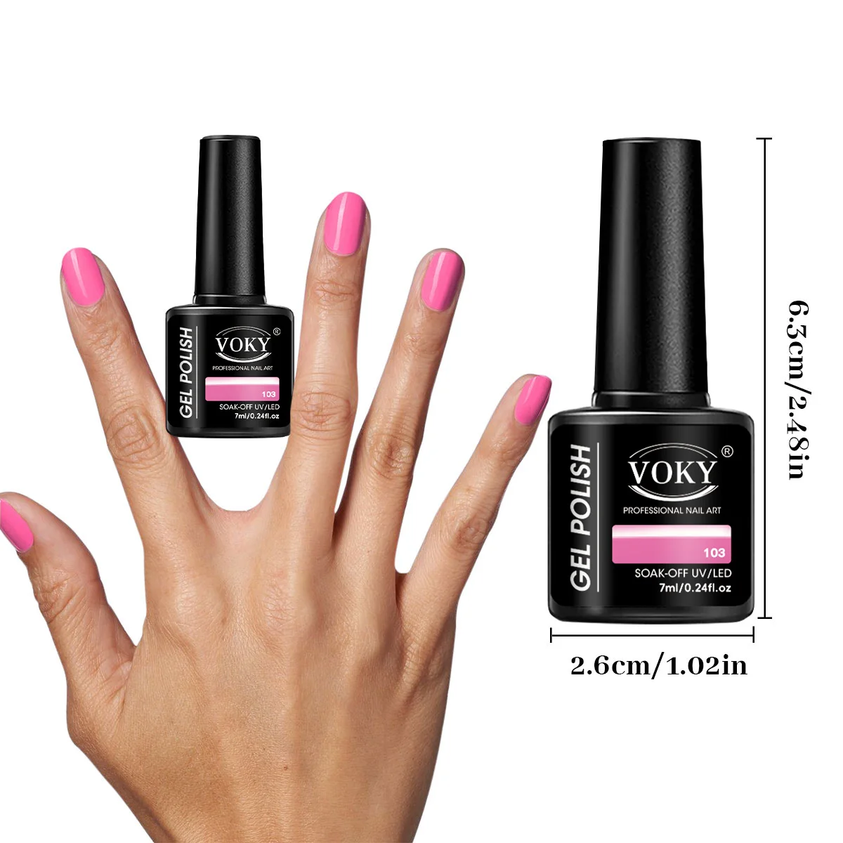 Un ensemble de 6 kits de nail art, de couleurs vives, adaptés aux soins des mains et des pieds dans les salons. Il est un cadeau idéal pour les amis et la famille