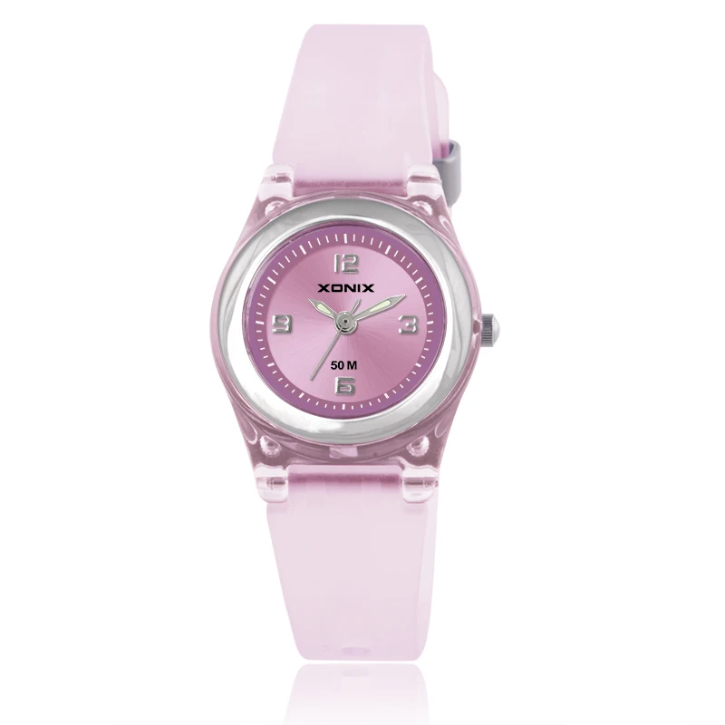 XONIX Precise Cute Exquisite Quartz Pointer Girls Electronic Watch Swimming Waterproof 50M Sports Examination Watch Girls ZW