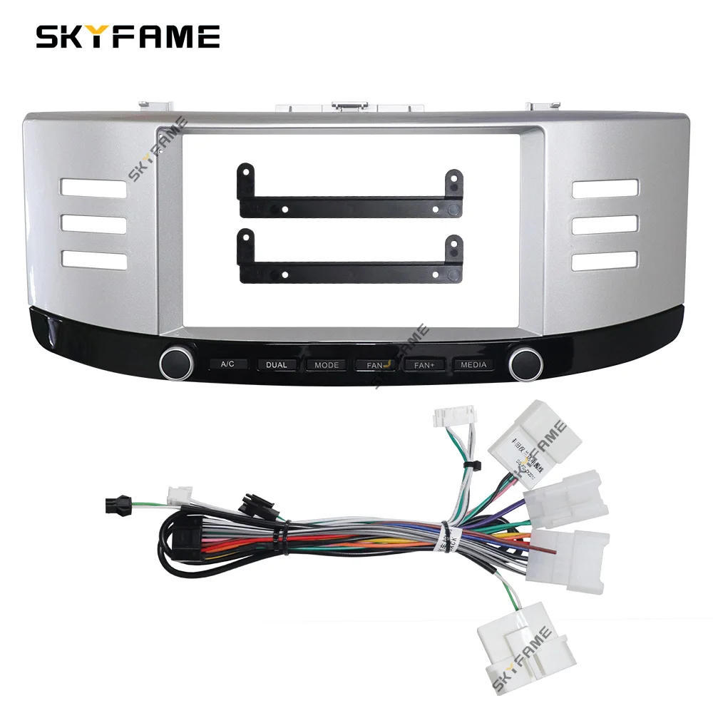 SKYFAME Car Frame Fascia Adapter Canbus Box Decoder Android Radio Dash Fitting Panel Kit For Toyota Reiz Mark X