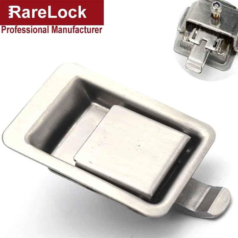 304 Stainless Truck Trunk Cabinet Lock Pickup Yacht Boat Cupboard Accessories Bus Handle Rarelock MS220 G