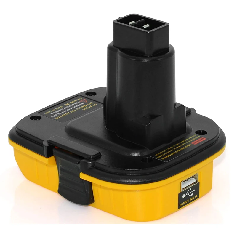 DCA1820 Battery Adapter for Dewalt 18V Tools Convert for Dewalt 20V Lithium Battery for DC9096 DE9098 DE9096 with USB