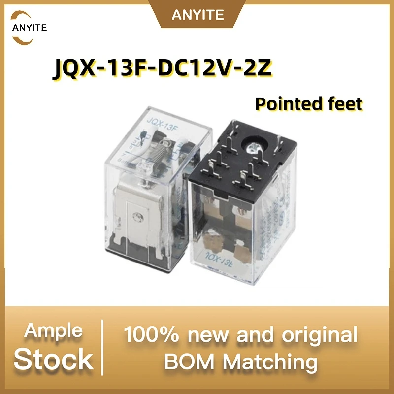New 10Pcs/LOT  JQX-13F-DC12V-2Z  JQX-13F-DC12V-2Z   JQX-13F-DC24V-2Z   JQX-13F  10A250V  8PIN