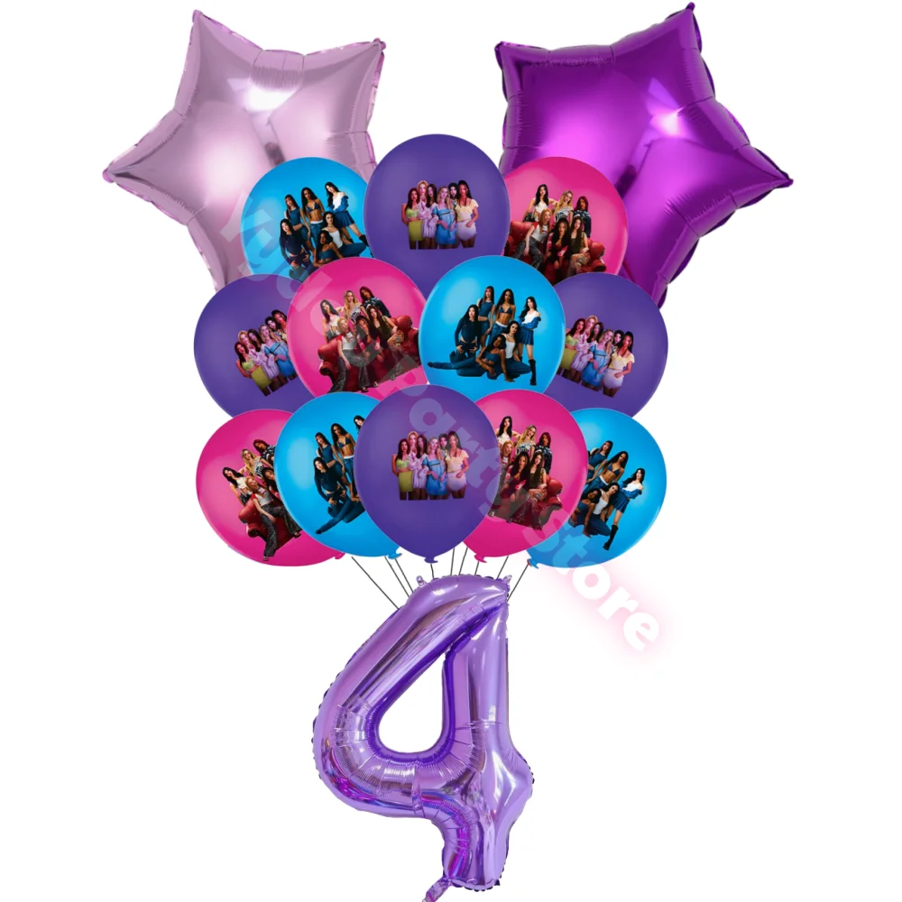 Idol K&Katseye Verjaardagsfeestje Gunsten Armband Sticker Sleutelhanger Kpop Meisje Ballonnen Feestdecoratie Fans Geschenken Babyshower Suppli