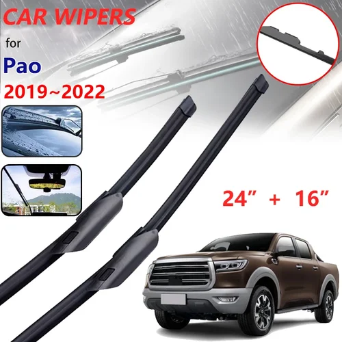 Imagen 1 del producto Para GWM Poer Great Wall Pao P Series Cannon Ute Ruman Sucan 2019 2020 2021 2022 arandelas limpiaparabrisas accesorios de coche