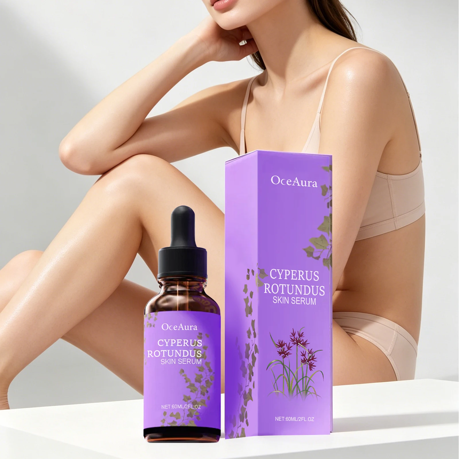 Cyperus Rotundus Skin Serum Non-Irritating Prevent Hair Growth Smoothing Skin Moisturizing Refreshing Body Hair Removal Essence