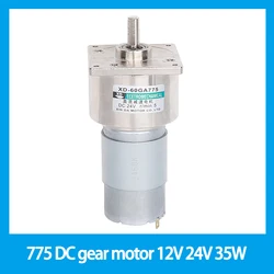 775 DC gear motor 12V 24V 35W large torque  Speed Adjustable CW CCW  DC motor