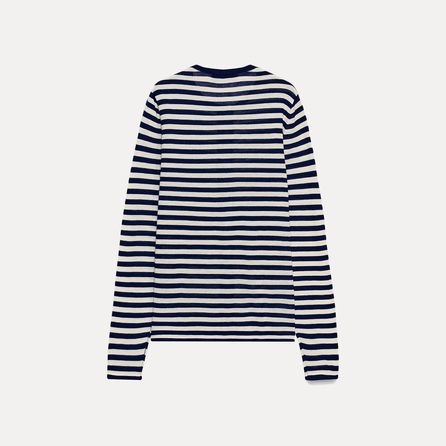 Chaqueta de Punto a Rayas de Moda para Mujer Z, Estilo Simple, Prenda Exterior Combinable con Todo, Manga Larga, Cuello ...