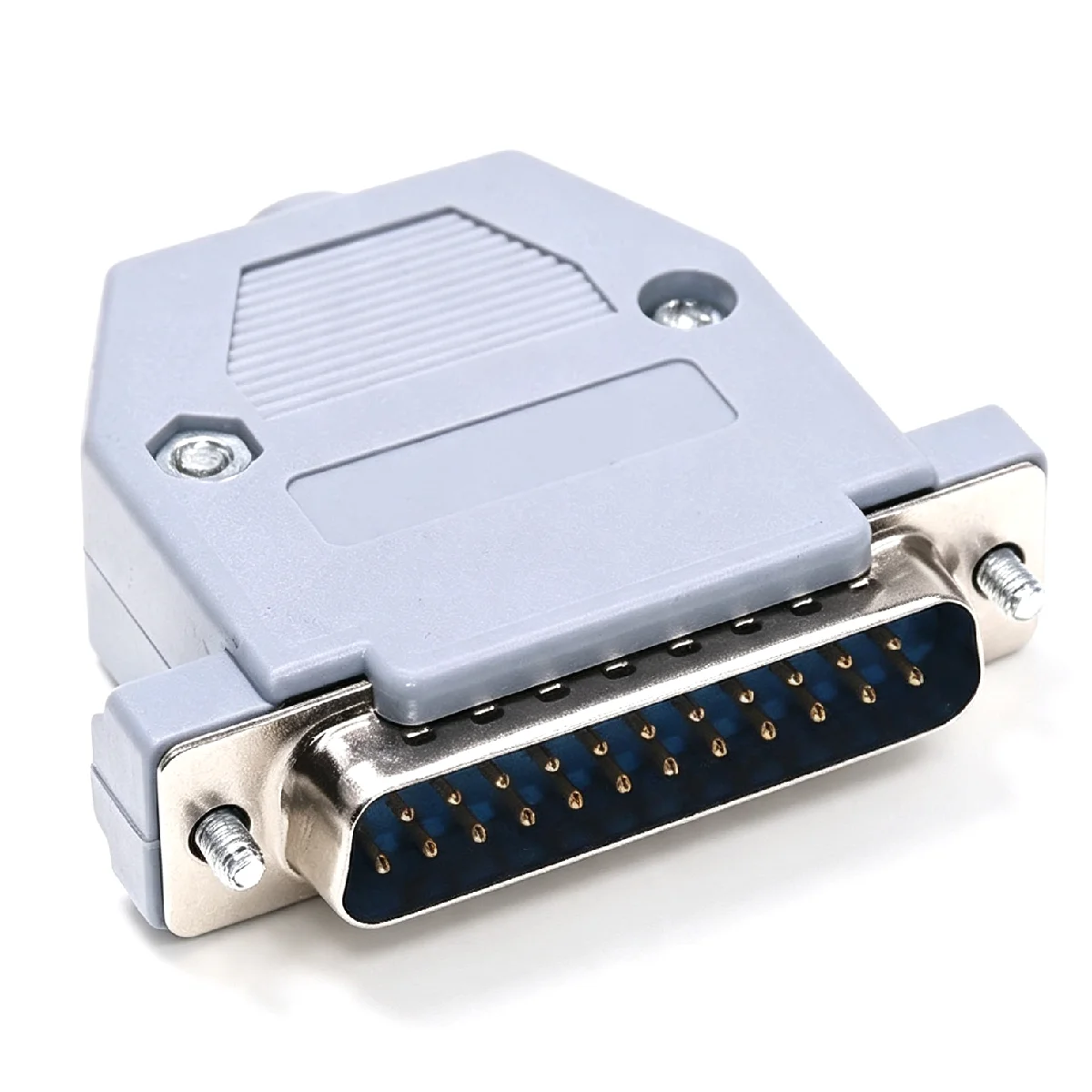 10 Stück Schweißdraht Typ DB25 25-Pin Parallel-Port Stecker/Buchse + Kunststoffgehäuse weißer Kleber zweireihiger DB-Steckverbinder – Detail 1