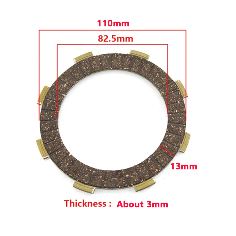 6Pcs/Set Clutch Disc for CG200 Lifan Zongshen Loncin Engine Electric Tricycle Motorcycle Bike