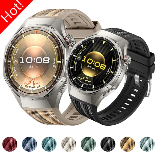 Imagen 1 del producto Correa compuesta tejida de nailon y silicona para Huawei Watch GT6 Pro, pulsera deportiva para Huawei Watch GT6 Pro, pulsera de 46mm