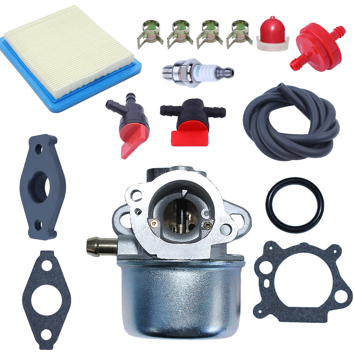 Carburetor Air Filter Tune Up Kit for 498254 798170 498170 497347 498966 Engine 6.25 6.75HP Push Mower 675 190cc