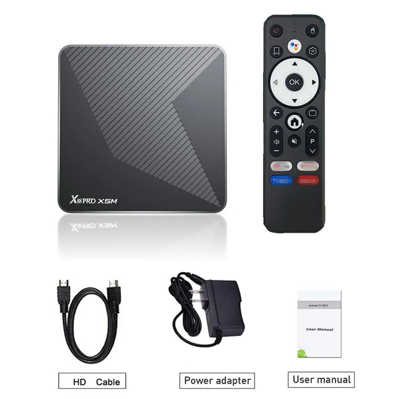 X88 PRO X5M فك التشفير S905X5M أندرويد 14 بلوتوث HD 8K TV box TV box