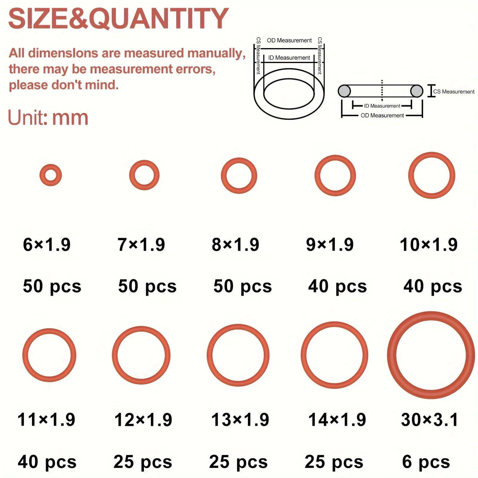 702pcs Silicone O-Ring Sealing Gasket, Oil and Temperature Resistant Circular Rubber Combination Set, Used for Automobiles, Wate