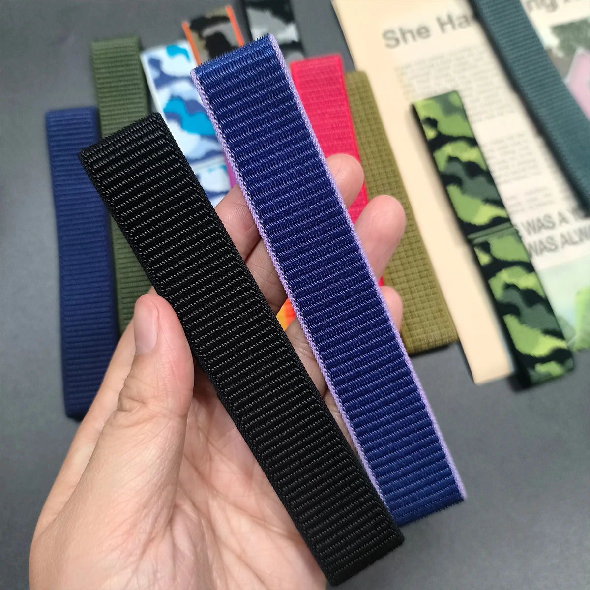 22mm 26mm QuickFit Nylon Loop Strap For Garmin Tactix 8 7 AMOLED Delta Band For Garmin Fenix 8pro 7X 6 PRO 5 3 Braided Watchband