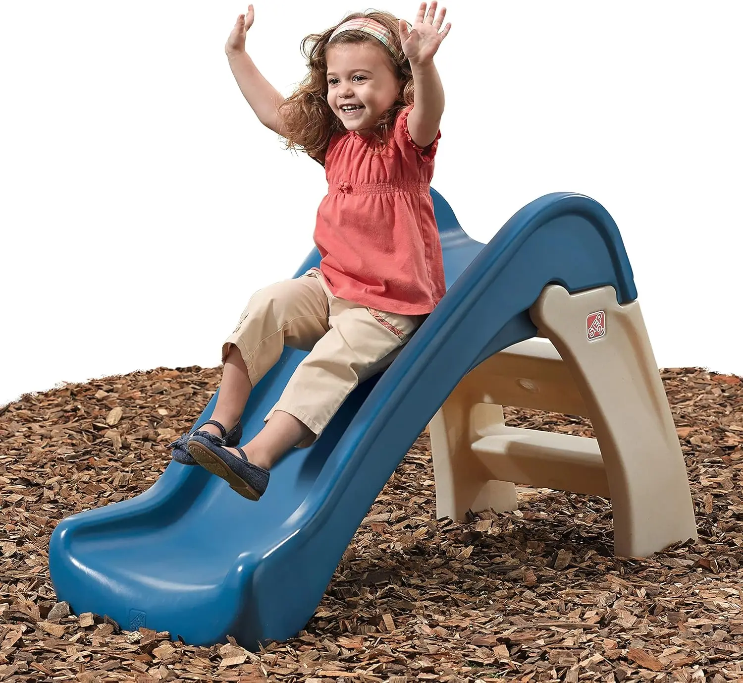 لعبة & طي شريحة صغيرة للأطفال ، داخلية وخارجية ، مجموعة ملعب الفناء الخلفي ، قبضة سهلة ، سلم عريض ، صالة ألعاب رياضية خارج الغابة ، F