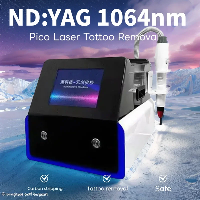 

Portable Pico Nd Yag 1064NM Laser Tattoo Removal Machine Q Switch Carbon Stripping Peeling Skin Rejuvenation Professional