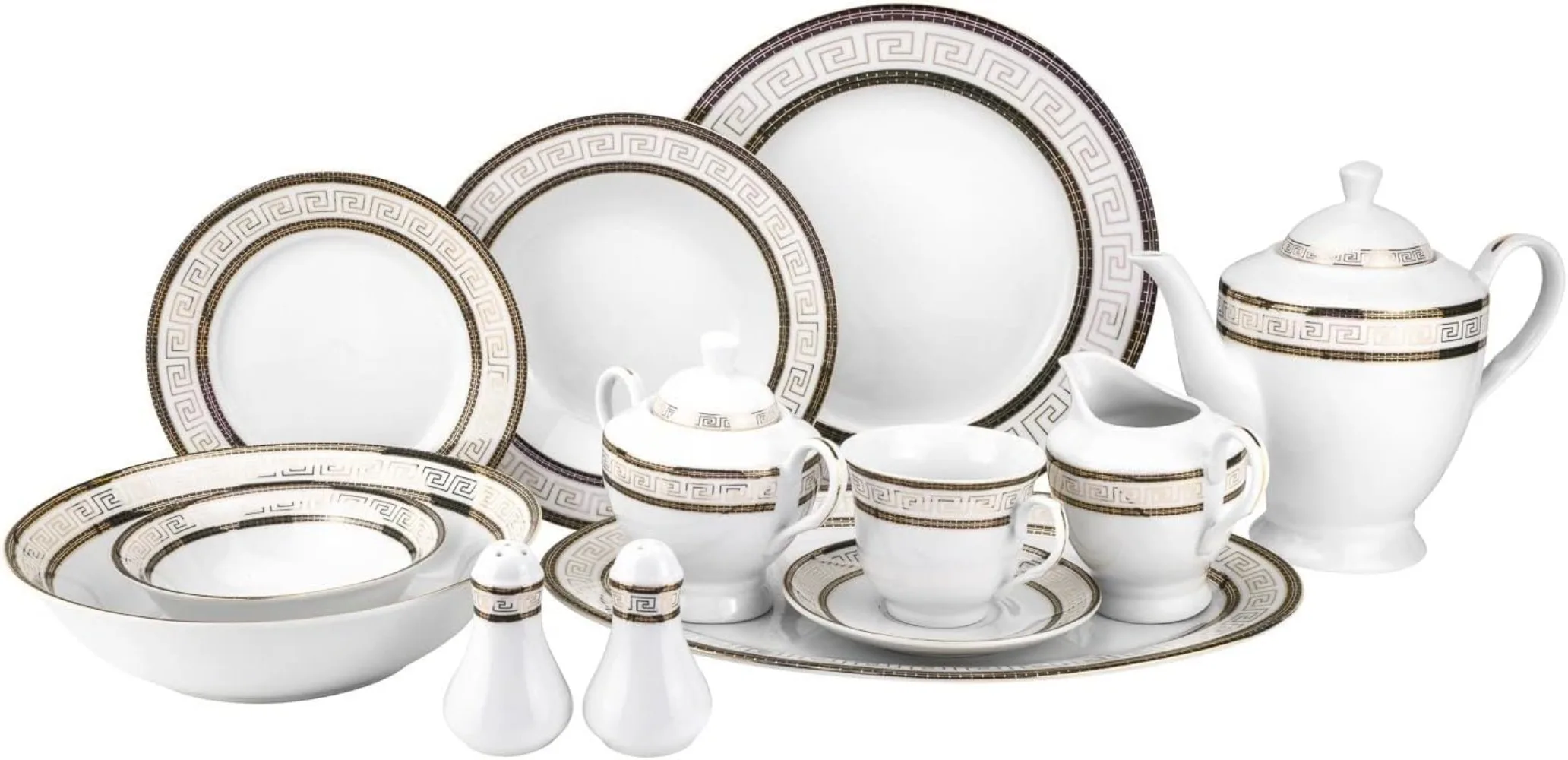 57-pc Banquet Dinnerware Set, Luxury Tableware Dining Service for