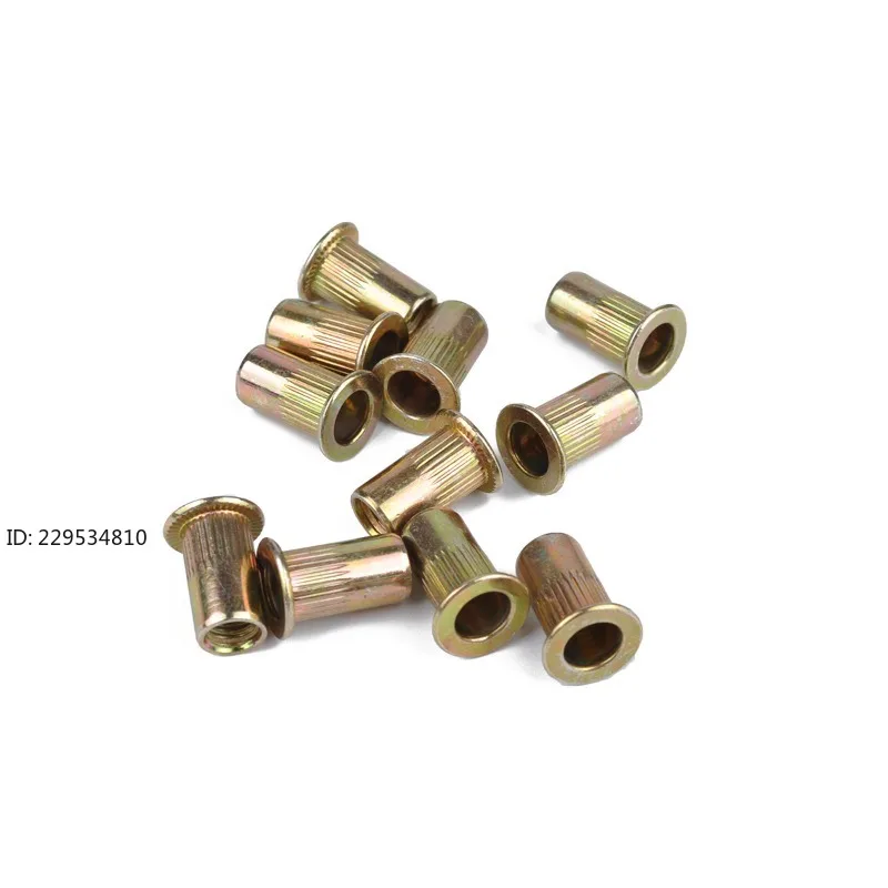 100 boxed color steel rivet nuts M3/4/5/6/8 combination, rivet nut set