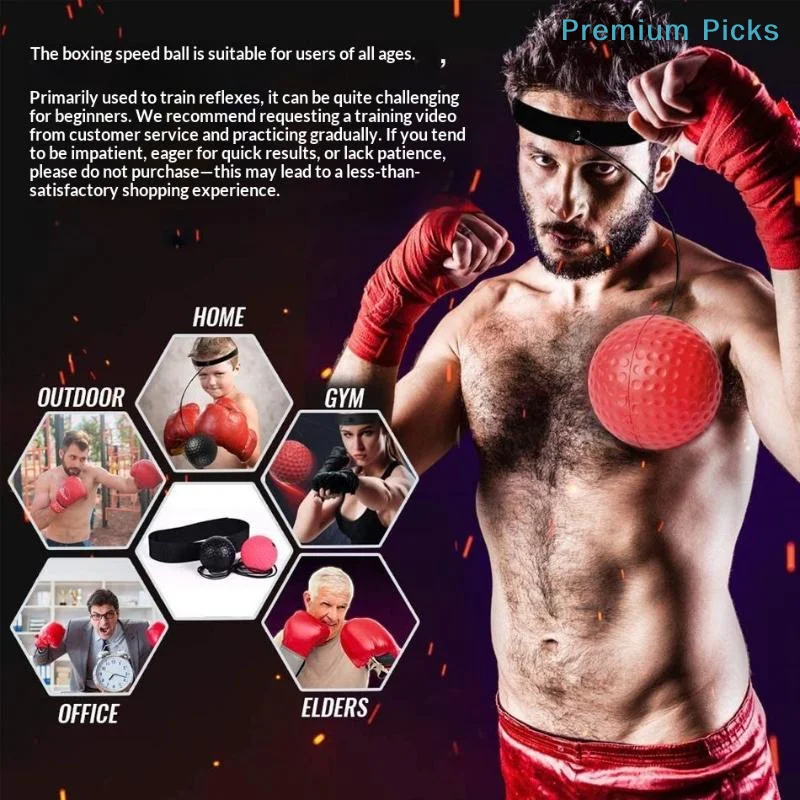 Boxing Speed Ball Portable Adjustable Elastic Headband Lightweight Reflex Punching Ball for Gym Home Boxing Training Gift