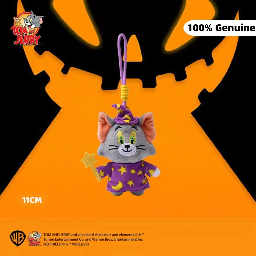 Genuíno tom e jerry vampiro série boneca de pelúcia kawaii mágico tom gato mochila decoração bonecas chaveiro meninas presentes aniversário