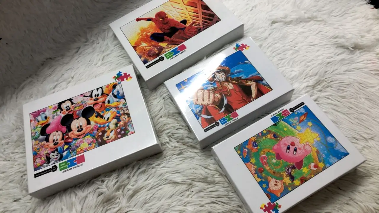 Blond księżniczka Disney książę 1000 sztuk Puzzle Jigsaw ręcznie robione gry edukacyjne dziecięce dekoracje prezent świąteczny