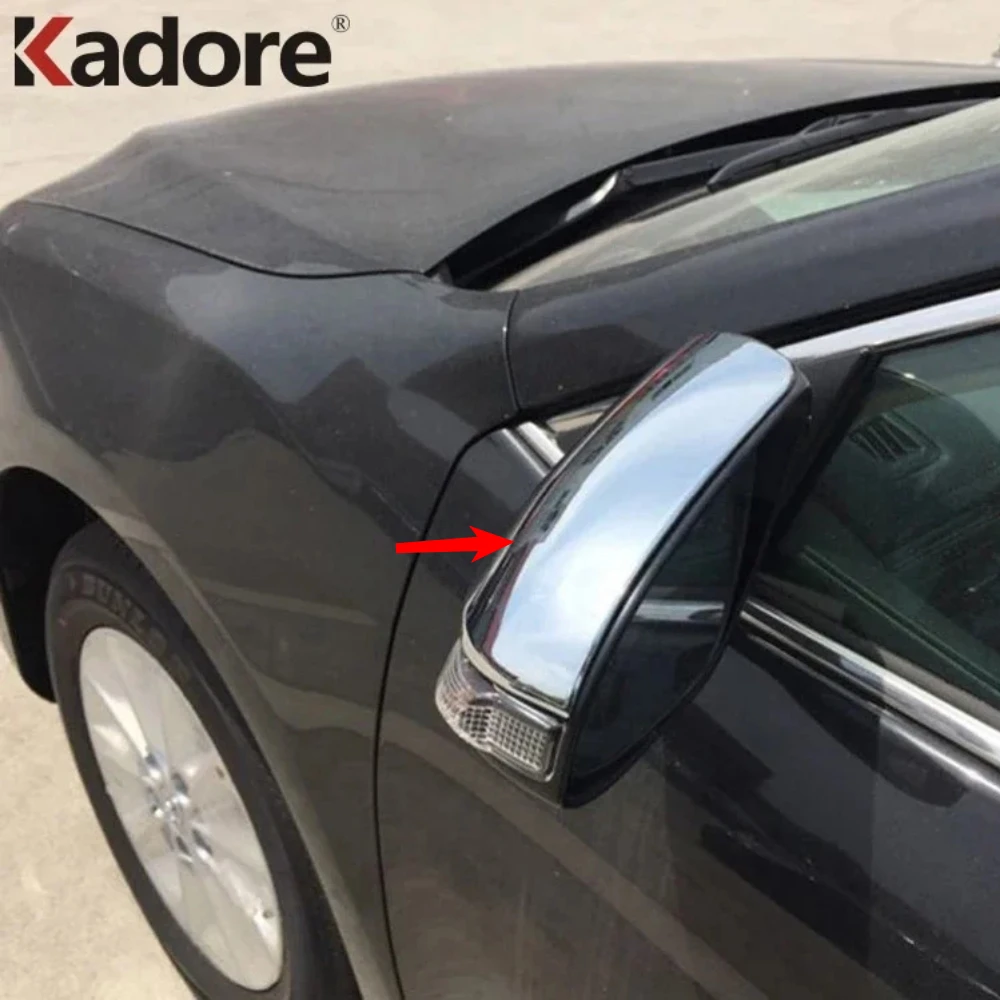 Rückspiegelabdeckung für Toyota Camry 2015 2016, Chrom-Seitenspiegelkappen-Zubehör.