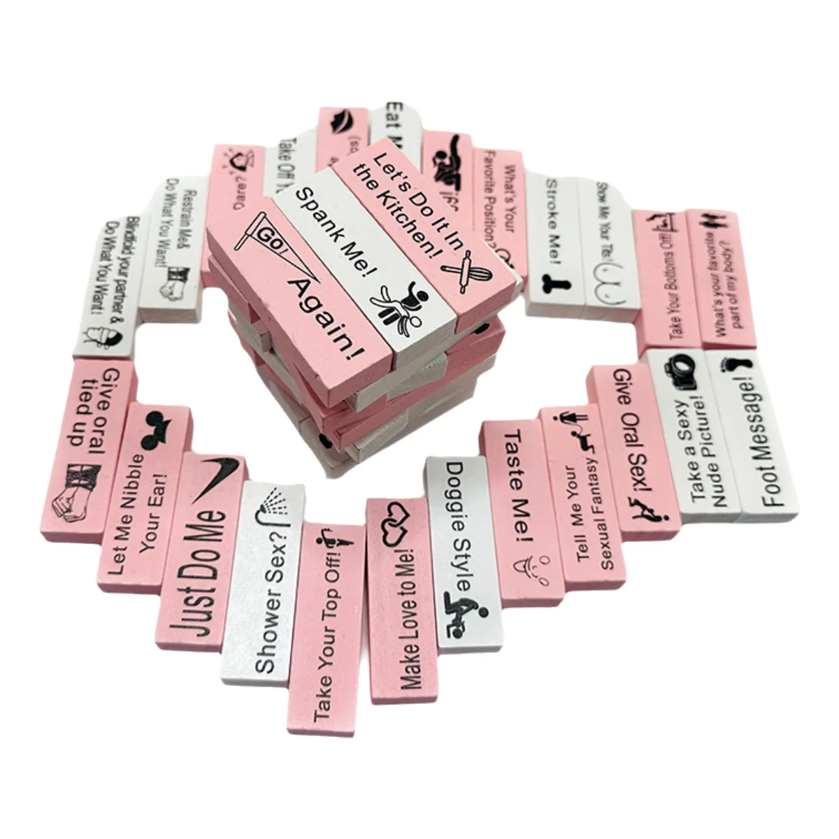 48 قطعة لعبة الالعاب العملاقة الجنسية للبالغين الجنس لعب خشبية كتلة برج لعبة الأزواج عيد الحب برج تراجع التراص ألعاب SM المنتج