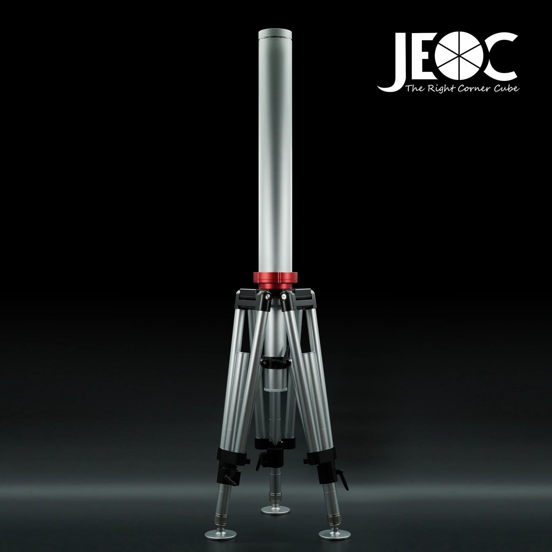 JEOC Heavy Load Tripod with 80cm Height Kit, for Faro Leica API Laser Trackers, 3-1/2-8 UNC-2A, with Flight Case