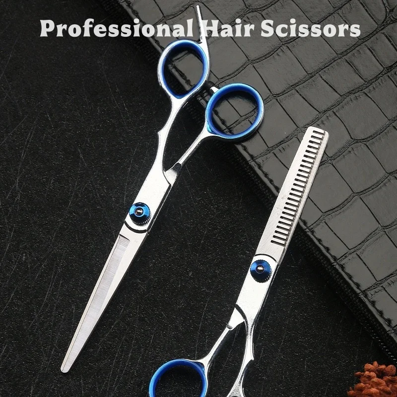 

7pc Flat Scissors Natural Teeth Clipper Pet Cat And Dog Hair Trimmer Brush Barber's Specific Scissors Styling Tools Hair Brush