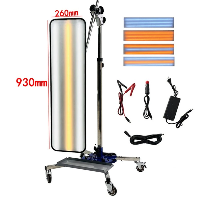Car depression repair tool 6-color adjustable led strong magnetic pulley leveling light