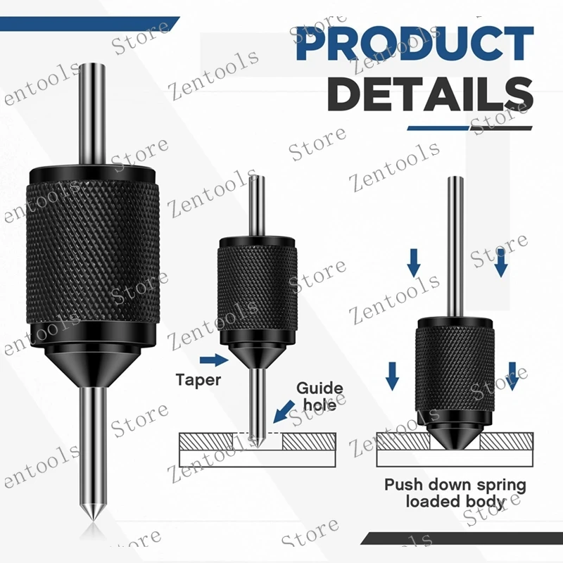 Universal Transfer Center Aligner Transfer Punch Hardened Pin Machine Tool Range 3/16Inch To 1-3/16Inch For Workshop