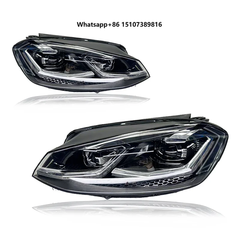 Hot Selling LED Headlamp Two Computer Modules for Golf 7.5 GTI 12V Car Headlight With 6000k Color Temperature