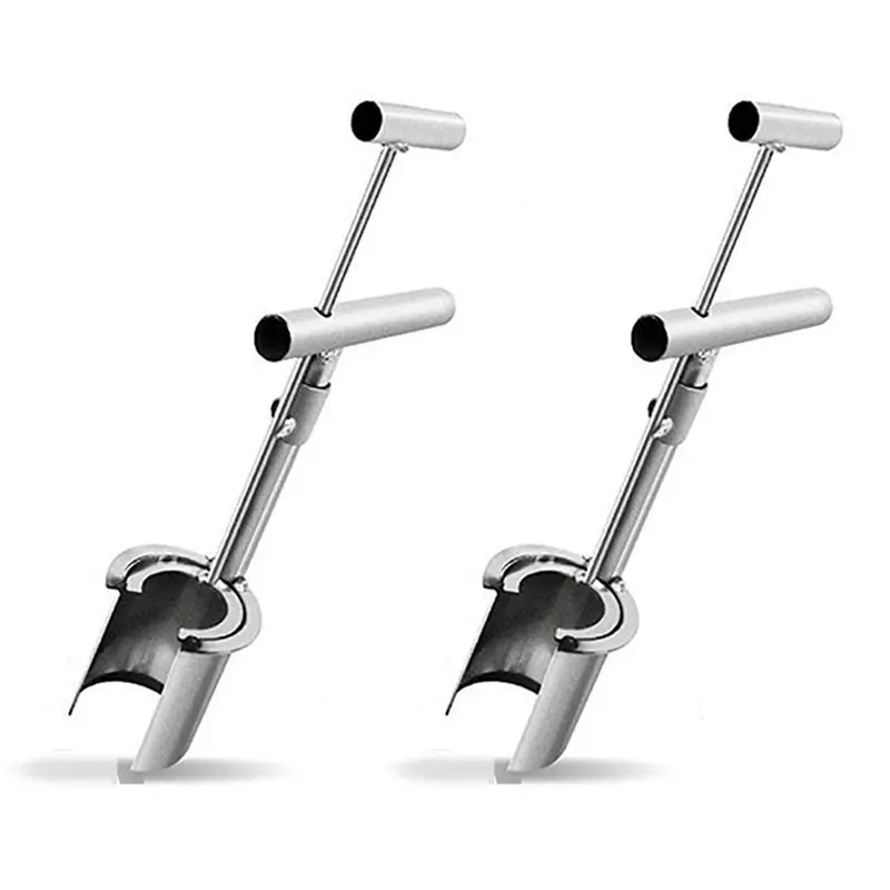 A74E-2X Plant And Fruit Tree Seedling Transplanter, 2024 New Stainless Steel Planting Garden Tools With Long Handle Handheld