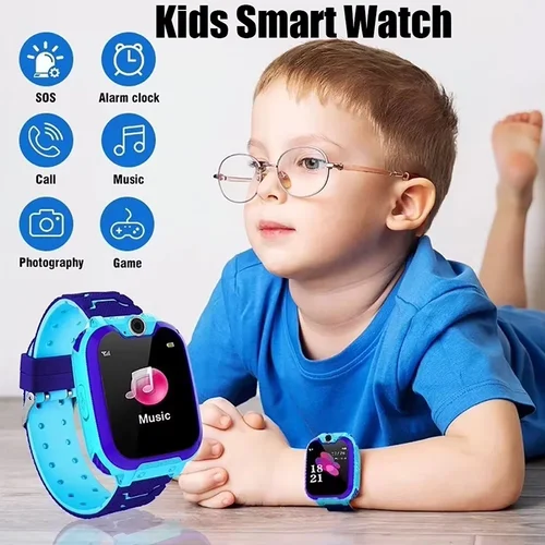 Imagen 1 del producto niños reloj inteligente SOS GPS ubicación Tracke tarjeta Sim llamada niño reloj inteligente cámara impermeable regalo para Ios Android nuevo