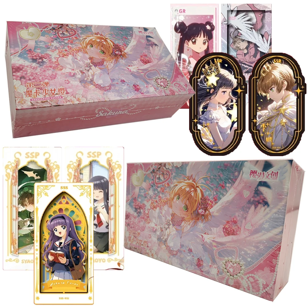 Famous Japanese IP Card Captor Sakura Magic Princess Collection Peripherals Tomoyo Daidoji KINOMOTO SAKURA Creative Cards Toys