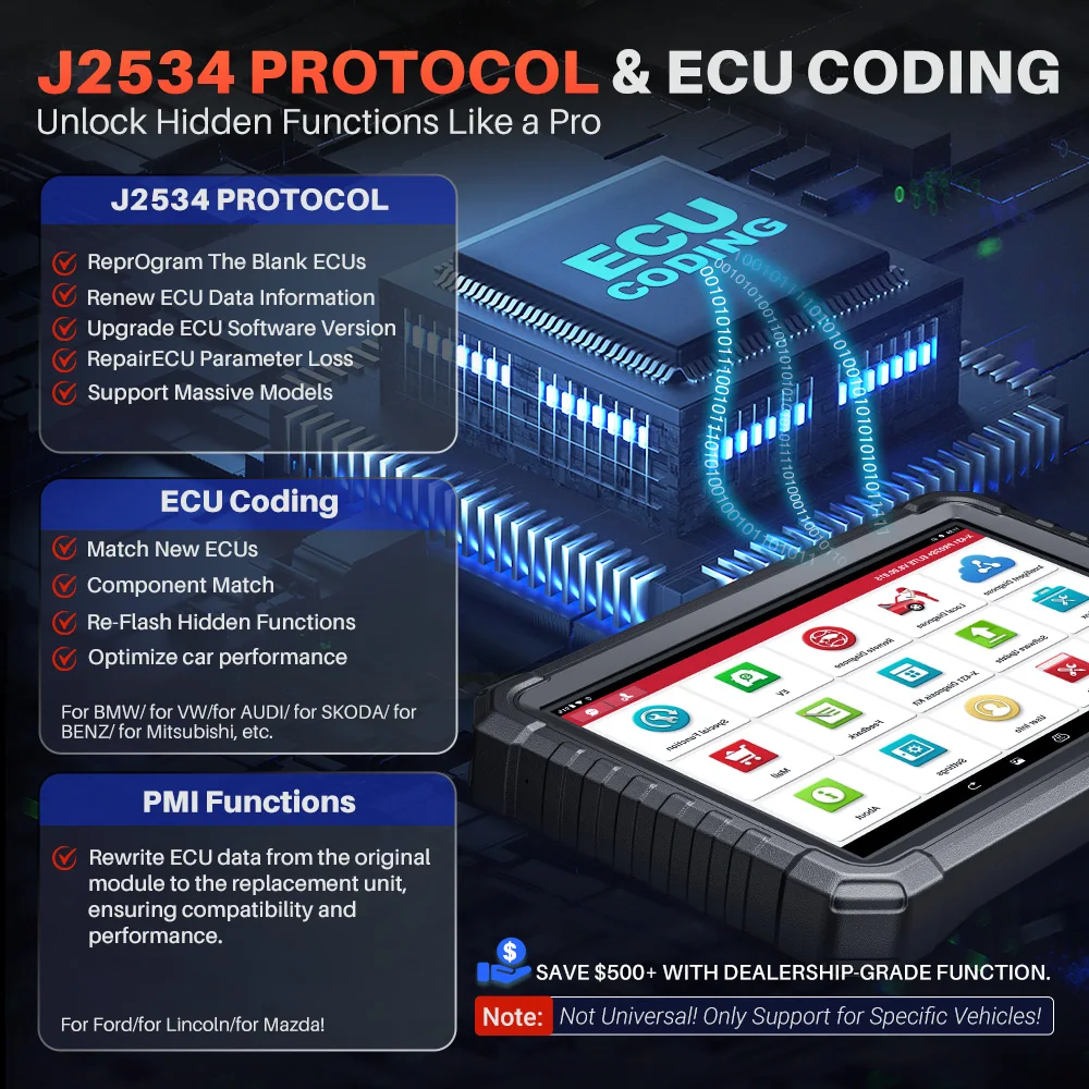 LAUNCH X431 PRO3S+ ELITE Bidirectional Scan Tool J2534 Program All System Diagnostic Scanner Topology All Service Online Coding