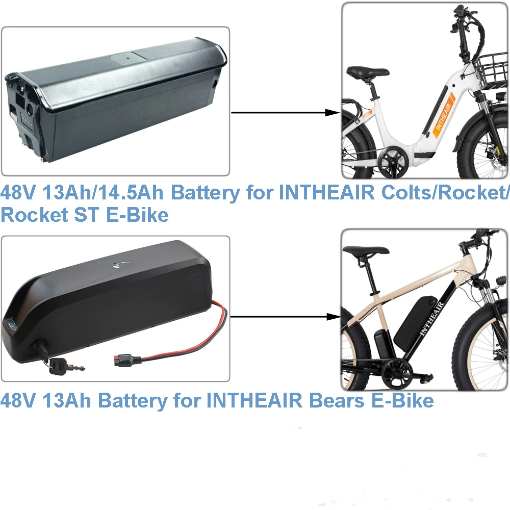 

Съемный литий-ионный аккумулятор для электровелосипеда, 48 В, 13 А · ч, А · ч