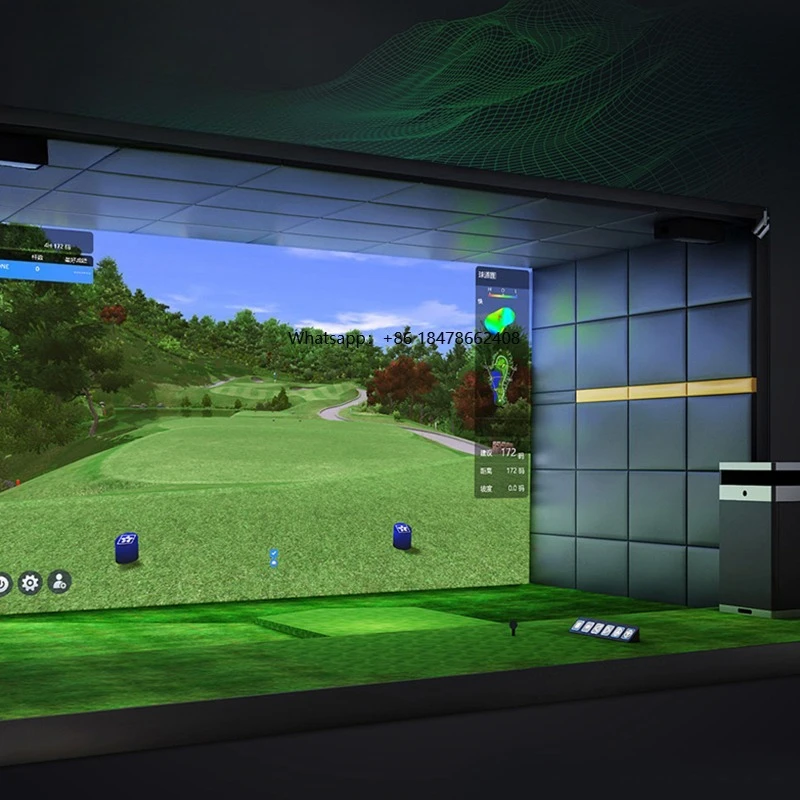 

PGM MNQ002-10 3D Driving Range Infrared Induction Golf Simulation Trainer Indoor Golf Simulator