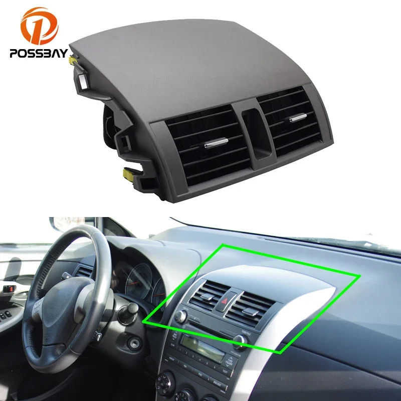 For Toyota Corolla 2008 2009 2010 2011 2012 2013 Car Center Dashboard Aircondition Air Duct Outlet Vent Panel Assy Accessories