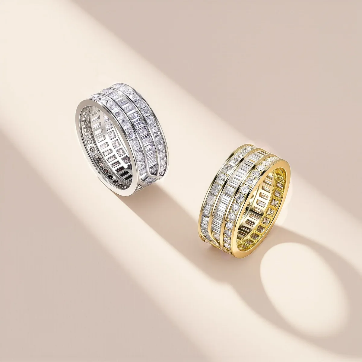 MUSHAN Luxury Jewelry 925 Sterling Silver Ring Band Women GRA Certificated Moissanite Diamond Emerald D Color Rings Fine Jewelry
