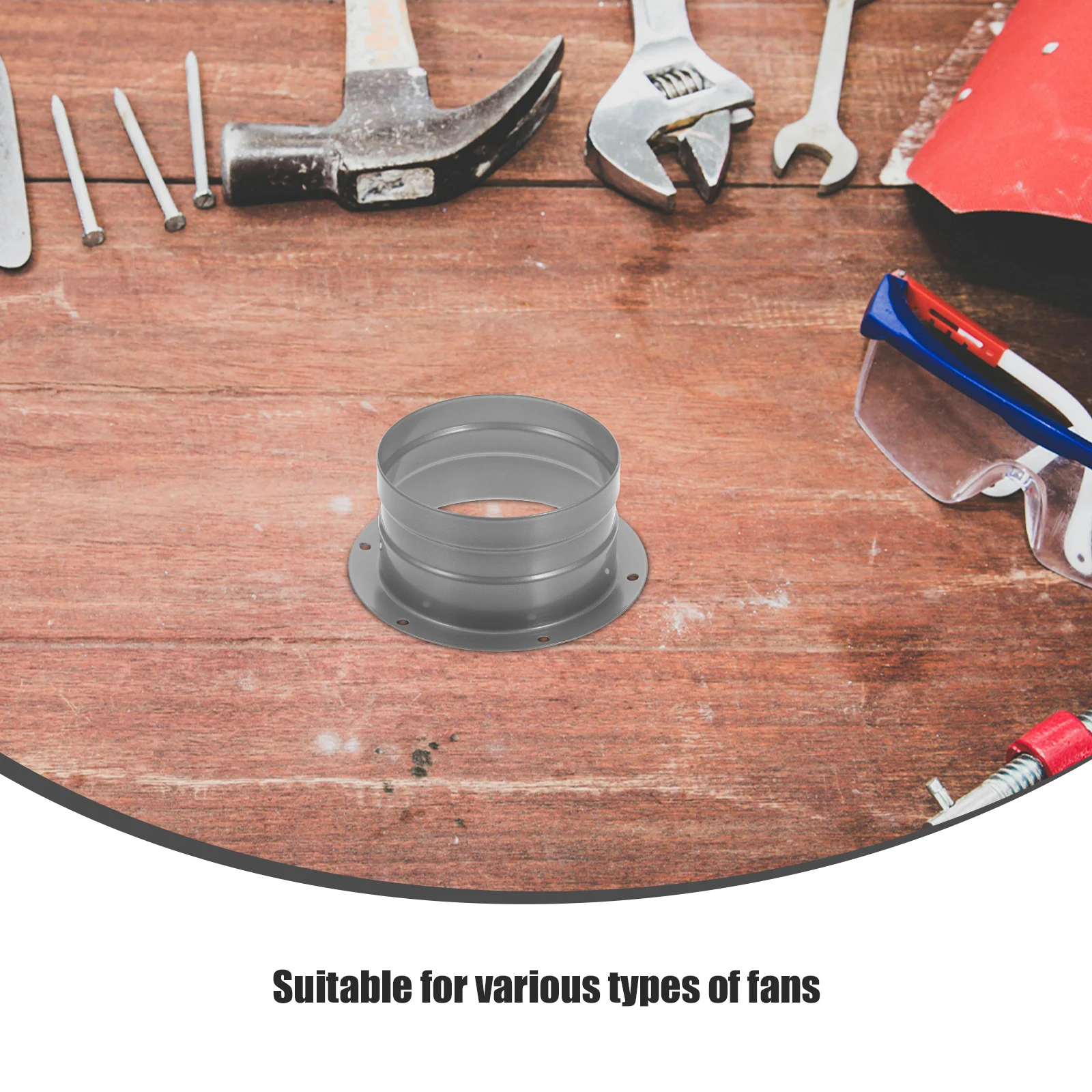 

Fan Connection Port Flange Gasket Vent Duct Connector Galvanized Sheet Adapter Dust Collection Hose Round Vent Circular Air Pipe