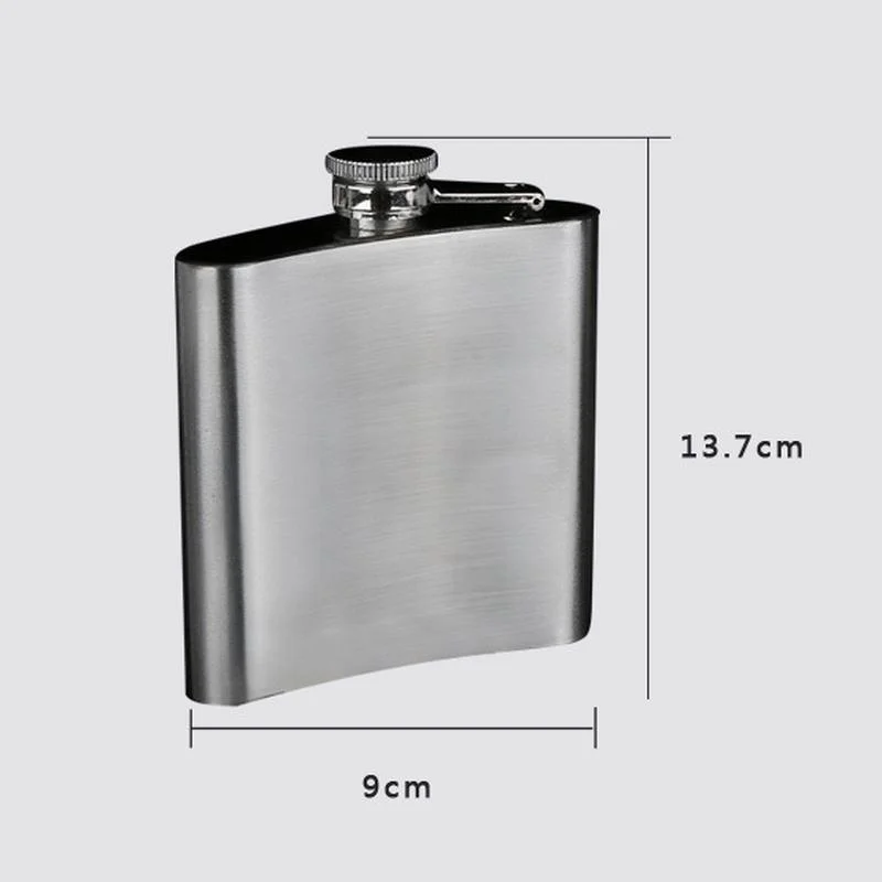 3/4/5/6/ Oz Stainless Steel Hip Flask With Funnel Pocket Hip Flask Alcohol Whiskey Hip Flask Screw Cap