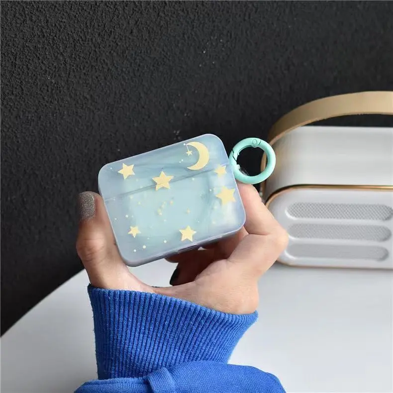 For AirPods Pro 2nd Case Ins Fashion Flower Silicone Cover For Apple AirPods 1 2 3 Girls Cute Earphone Charging Box With Keyring