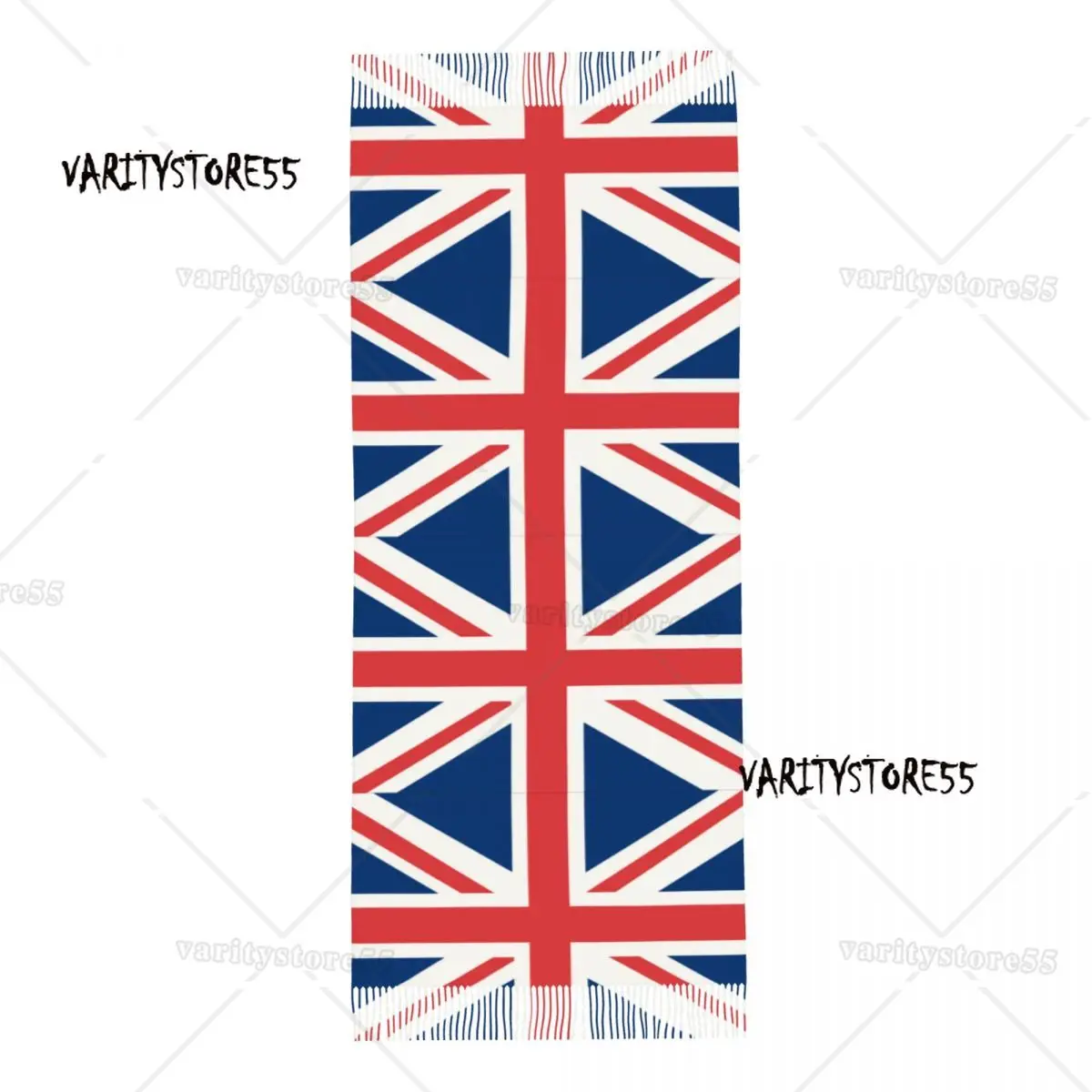 Britain Flag Gepersonaliseerde Bedrukte Sjaal Mannen Vrouwen Winter Warme Sjaals Omslagdoek