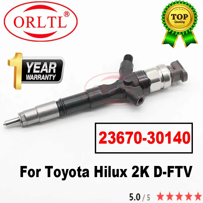 100％ NEW 23670-30140 Genuine Diesel Car Fuel Injector 2367030140 23670 30140 For Toyota Hiace 095000-6760