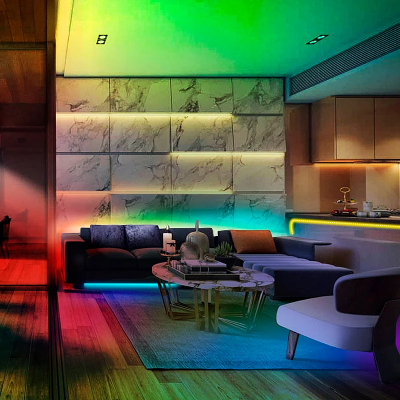 LED Strip Light for Room Color RGB 2835&5050 LED Light Bluetooth LED Strip DC5V USB TV Backlight Decoration 1m 2m 3m 4m 5m